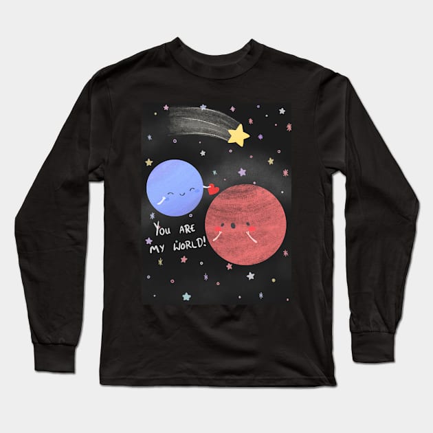 You are my world Long Sleeve T-Shirt by IcyBubblegum